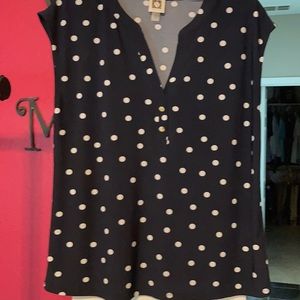 Short sleeve navy top